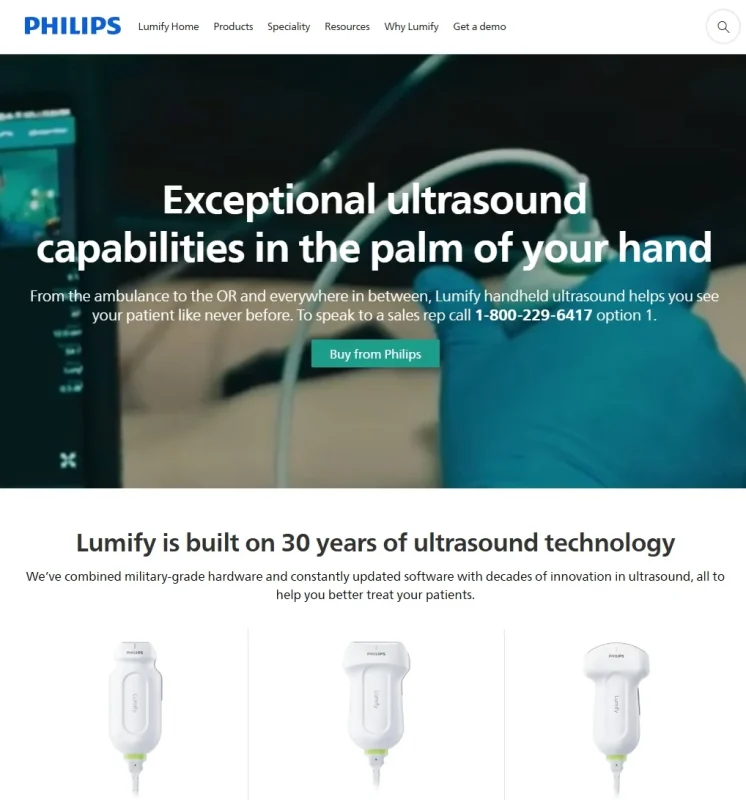phillips lumify handheld echografie