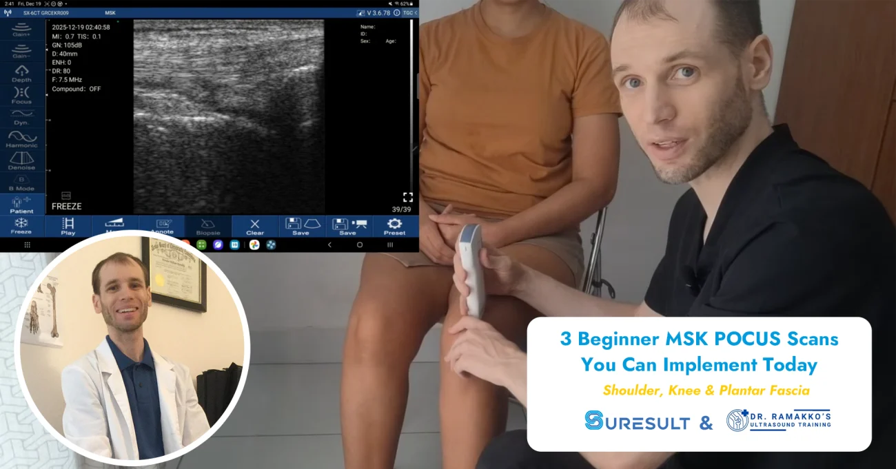 3 beginner msk pocus scans shoulder knee plantar fascia