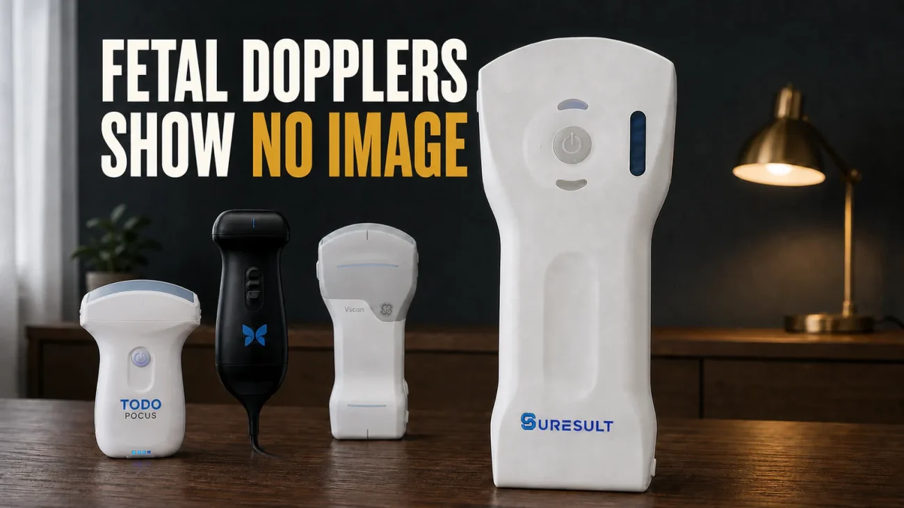 Suresult D3Ultra with TodoPocus C5S, Butterfly iQ3 and GE Vscan Air CL in a home consultation room