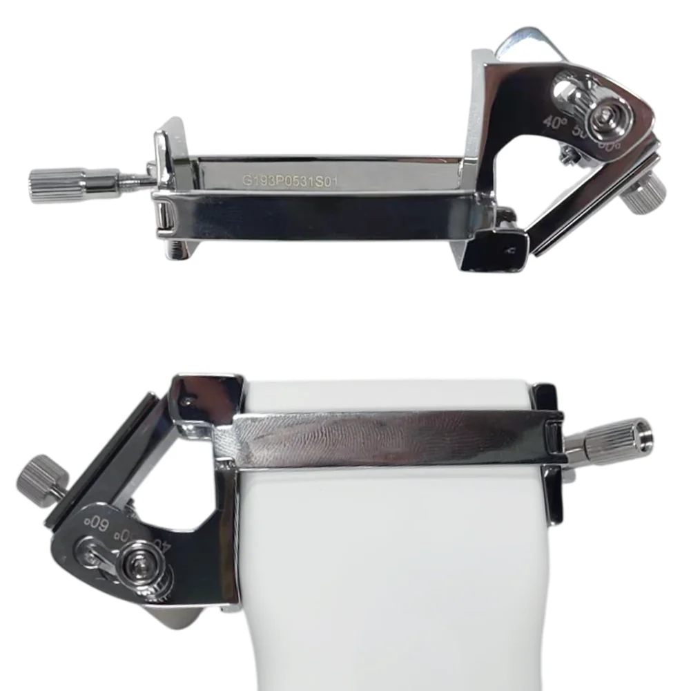 Fit the reusable guide when the angle has to be fixed.