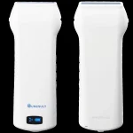 Suresult L10H linear ultrasound probe front and back view