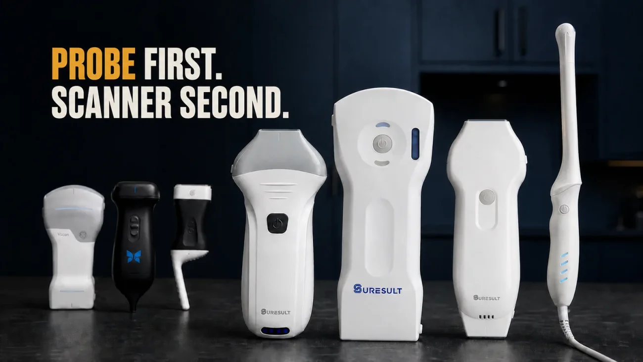 Suresult D3Ultra, L20Pro, CD2 and T8 with GE, Butterfly and Clarius probe types