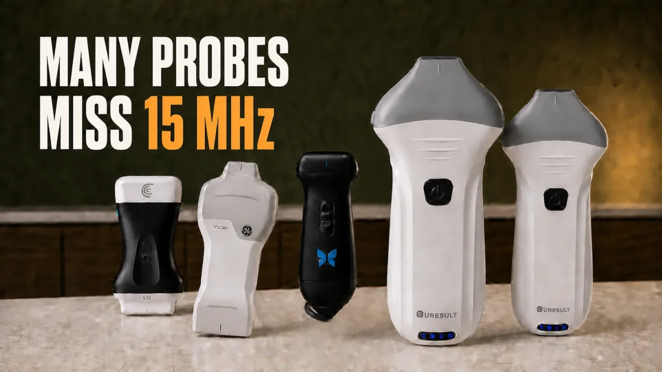 Suresult L24Pro and L20Pro with Clarius L15 HD3, GE Vscan Air SL and Butterfly iQ3