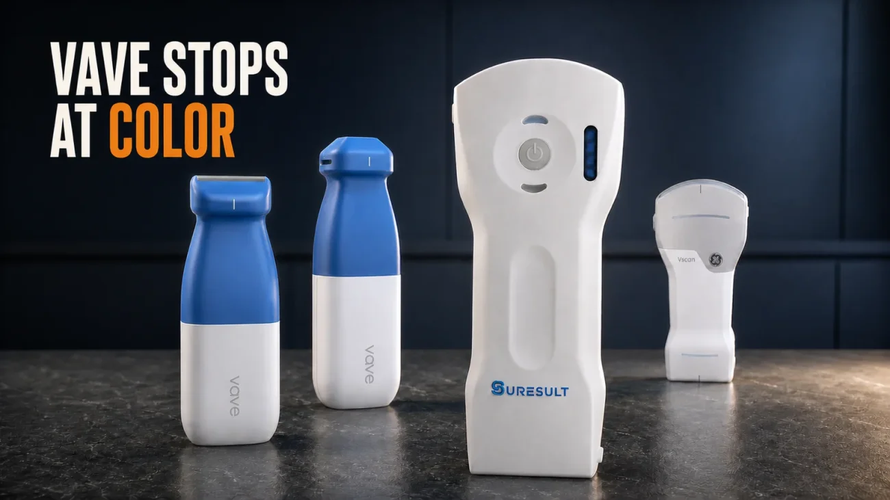 Suresult D3Ultra with Vave Universal, Vave Phased and GE Vscan Air CL handheld probes